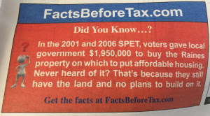 Mysterious ads linked to local Tea Party have been eye-opening.